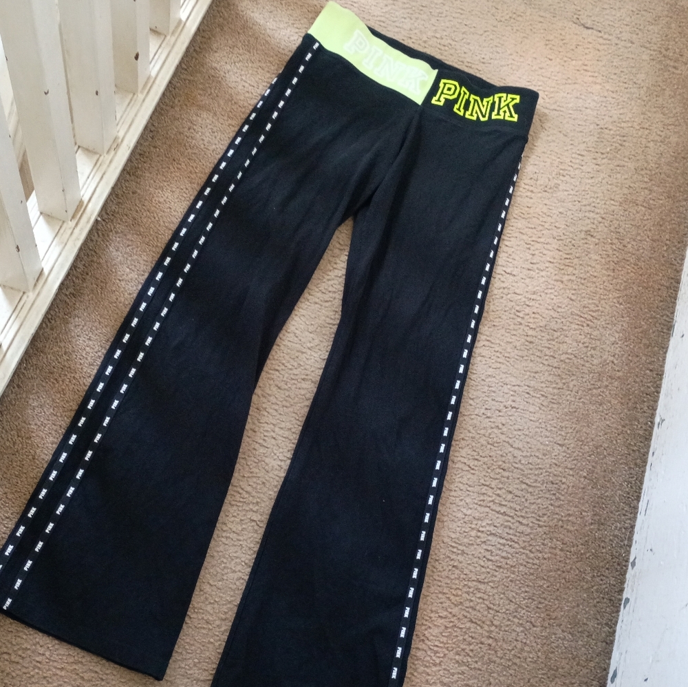 Vintage VS Y2K Victoria's Secret Yoga Flare Stretch Pants Fold Over
